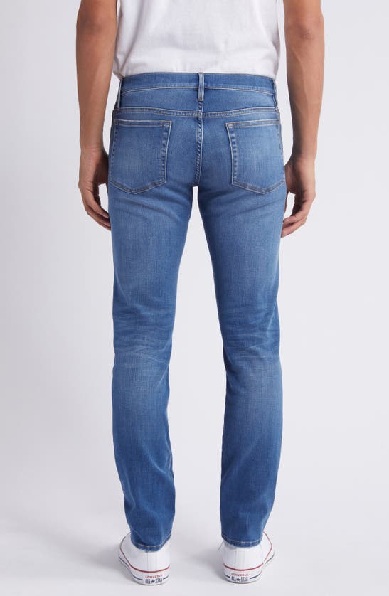 Frame Modern Belt-loops Straight-leg Regular-fit Stretch Recycled-denim-blend Jeans In Palermo