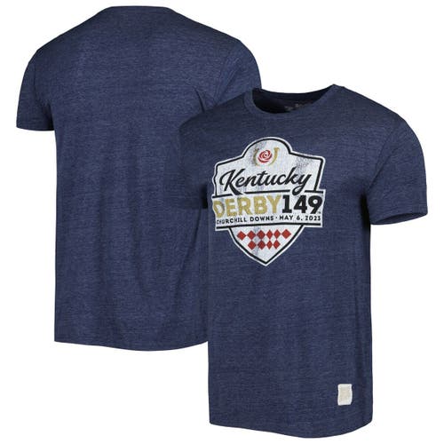 Men's Original Retro Brand Navy Kentucky Derby 149 Tri-Blend T-Shirt