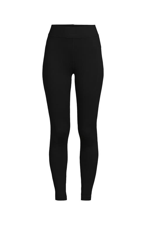 Lands' End Baselayer Cozy Thermaskin Pants In Black