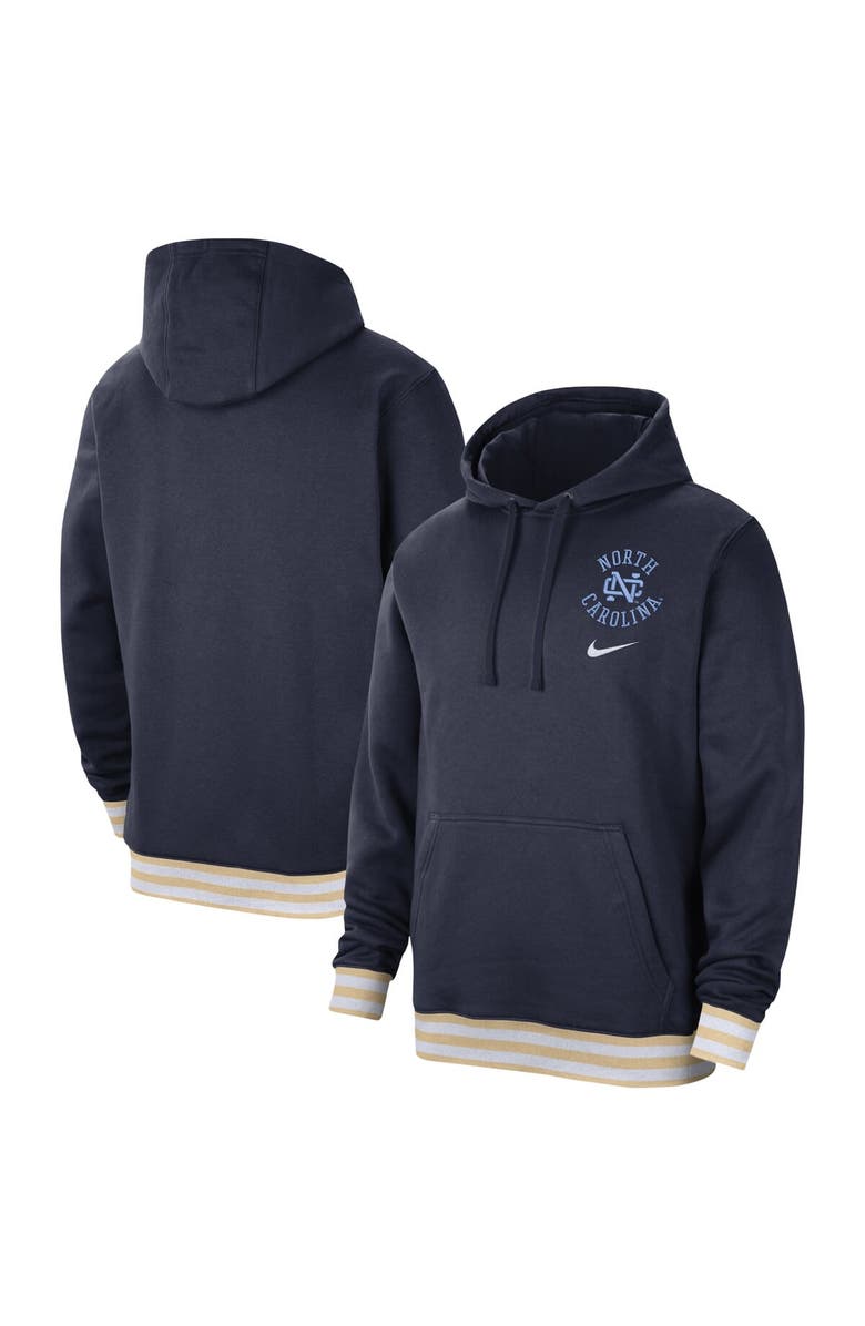 Nike Men's Nike Navy North Carolina Tar Heels Campus Retro Fleece Pullover Hoodie | Nordstrom