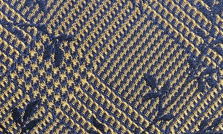 Wrk Glen Plaid Silk Tie In Gold