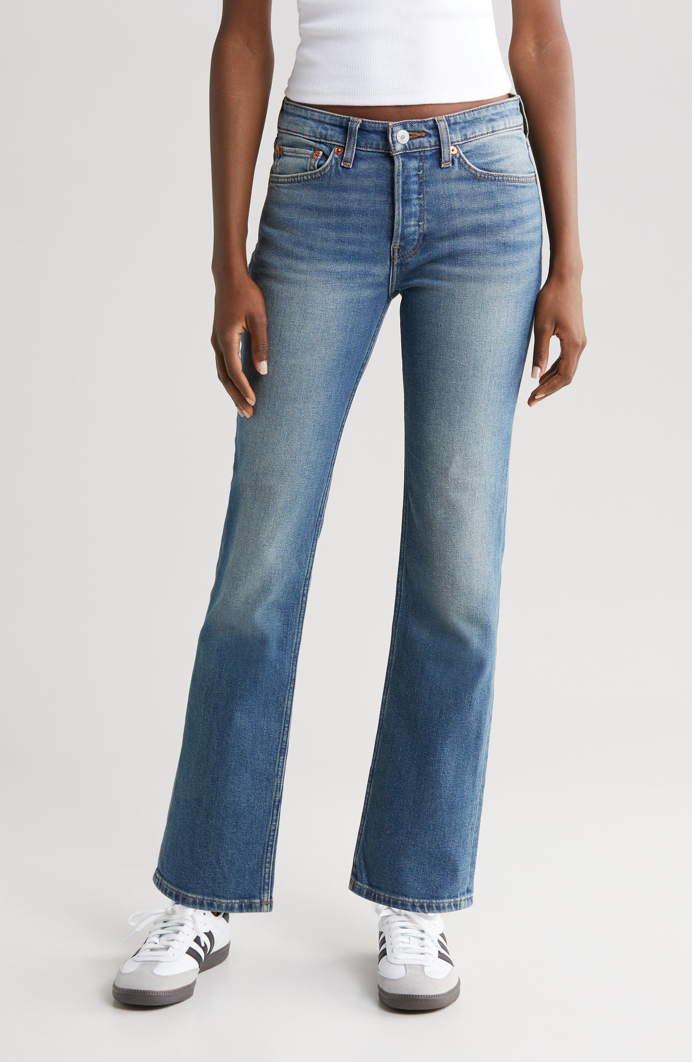 RE/DONE Baby Boot flared jeans - Blue