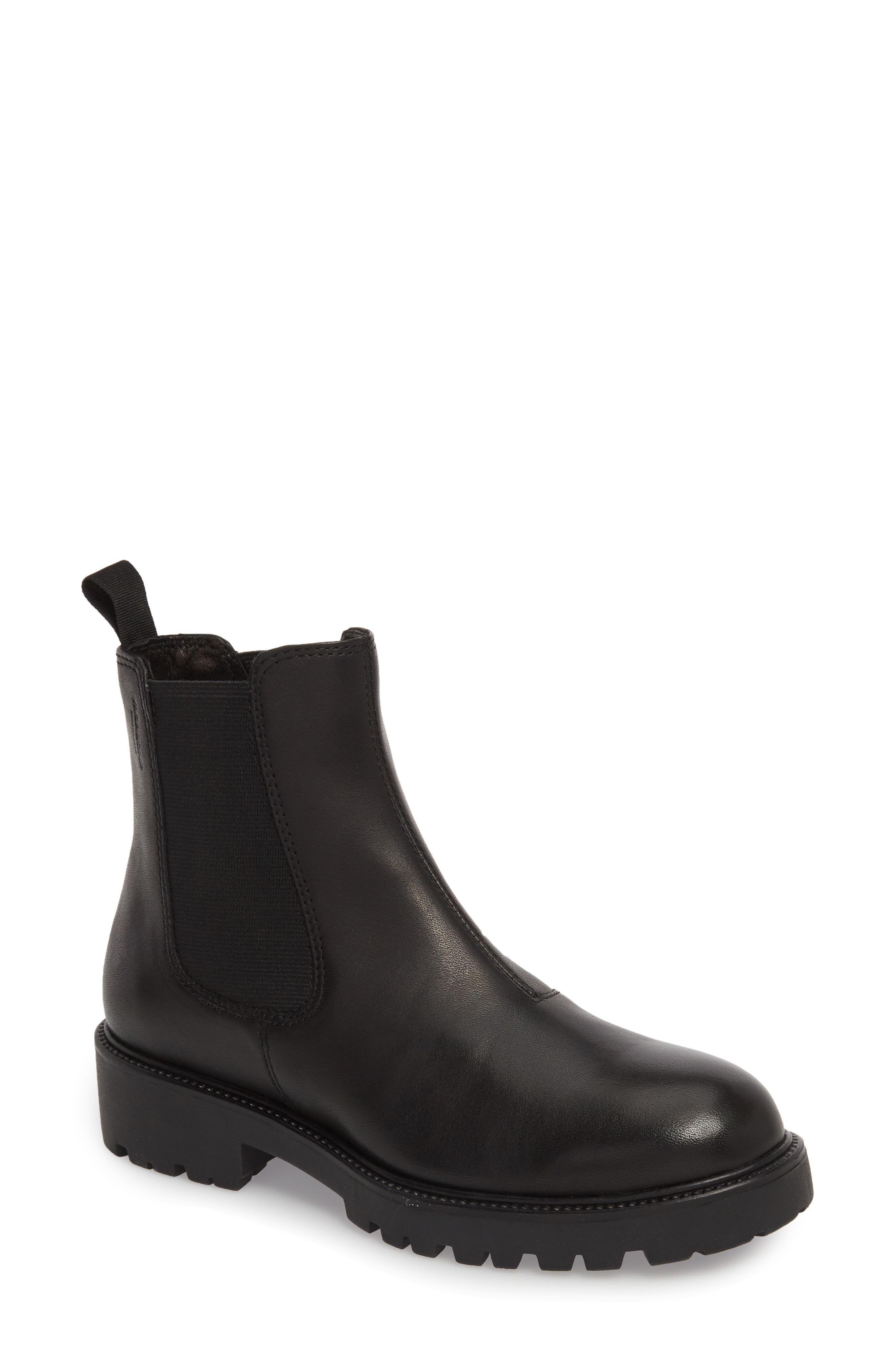 black chunky chelsea boots womens