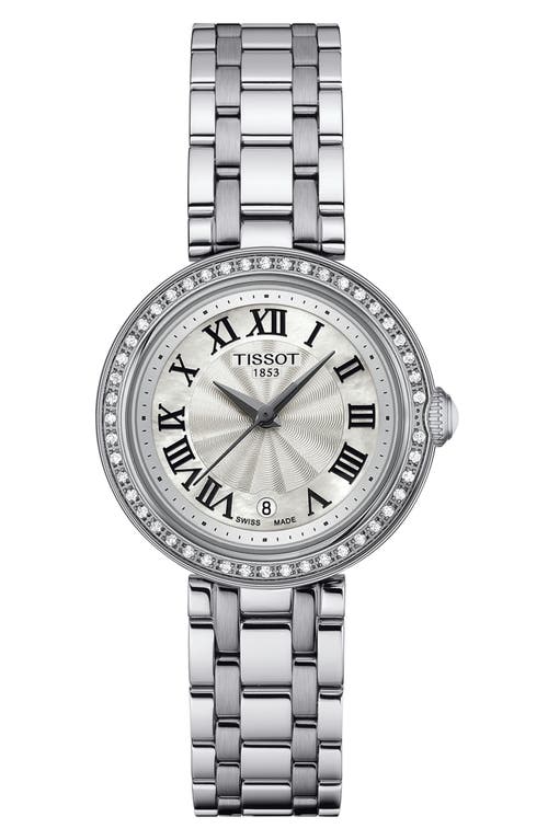 Tissot Small Bellissima Diamond Bracelet Watch in Grey