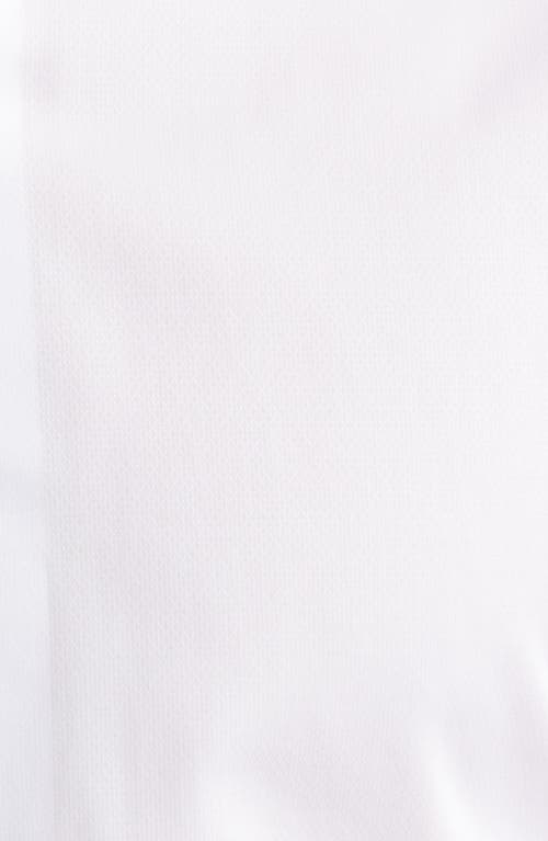Lorenzo Uomo Trim Fit Check Diamond Textured Cotton Dress Shirt In White