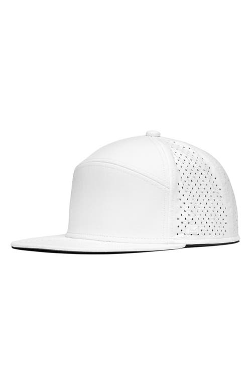 Melin Hydro Trenches Water Repellent Baseball Cap in White