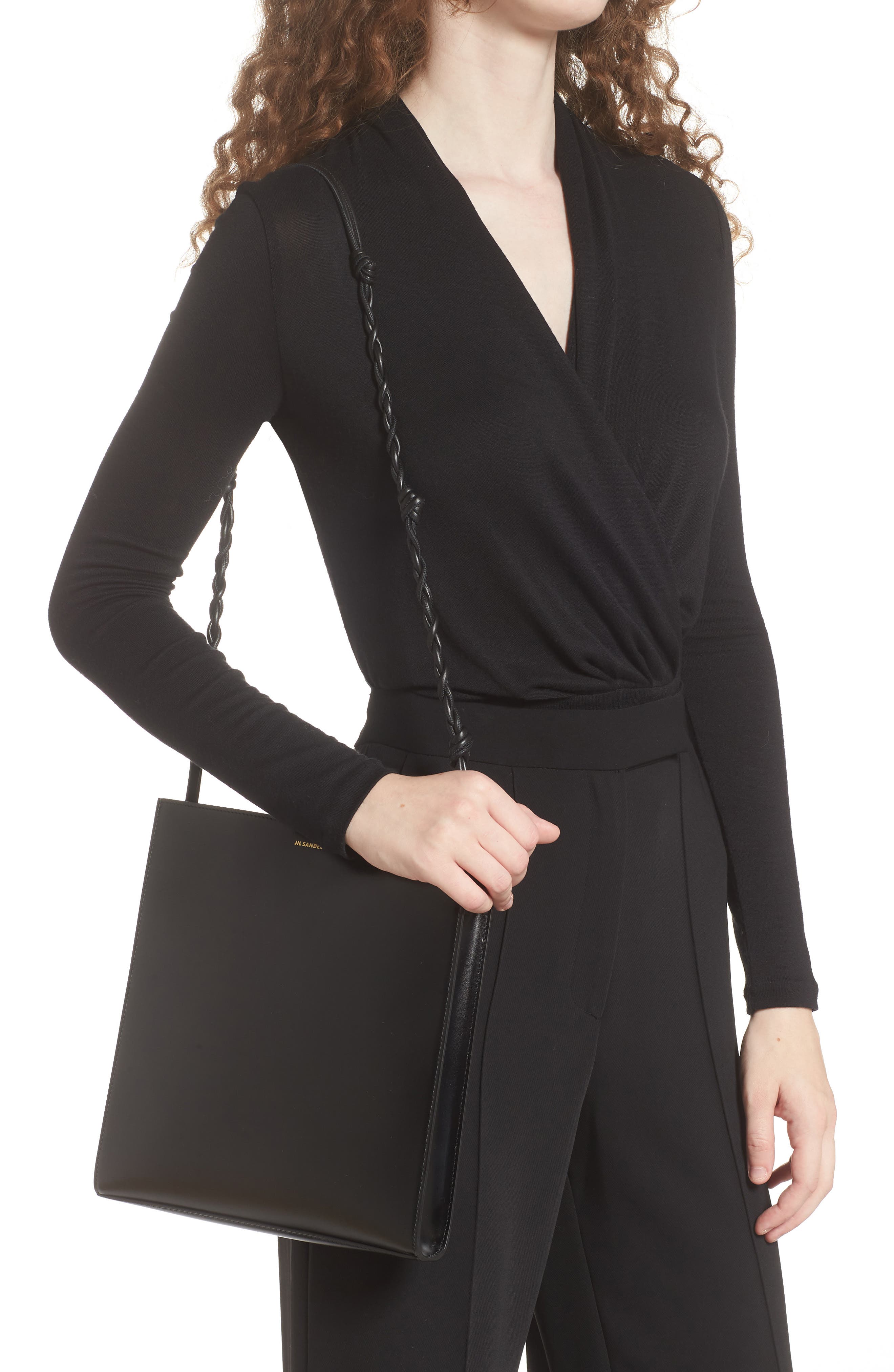 jil sander large tangle bag