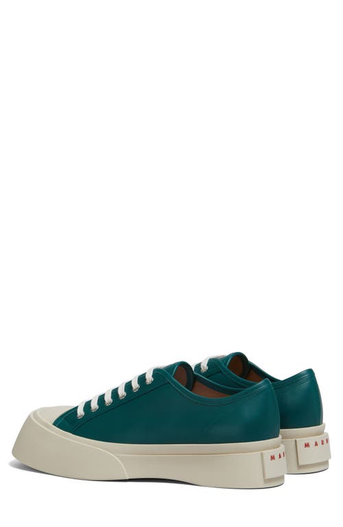 Marni Pablo Low-top Lace-up Sneaker In Forest Green