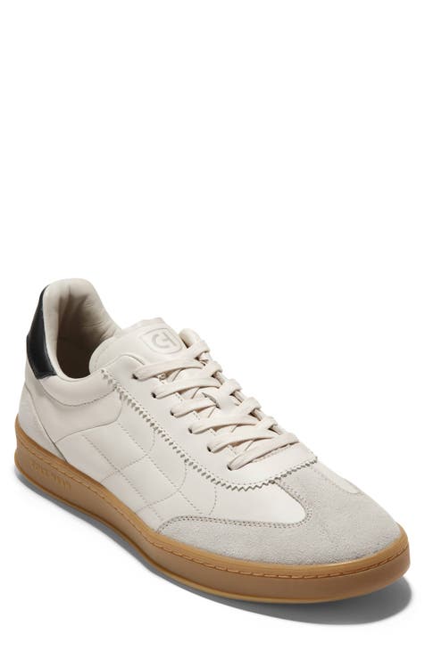 low-top leather sneakers
