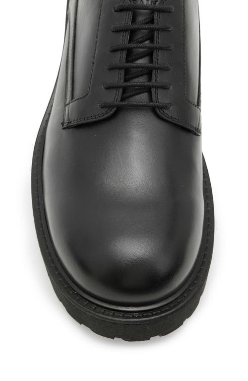 Shop Allsaints Hank Gibson Chunky Derby In Black Leather