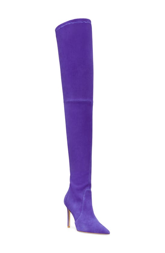 STUART WEITZMAN ULTRASTUART 100 STRETCH POINTED TOE OVER THE KNEE BOOT