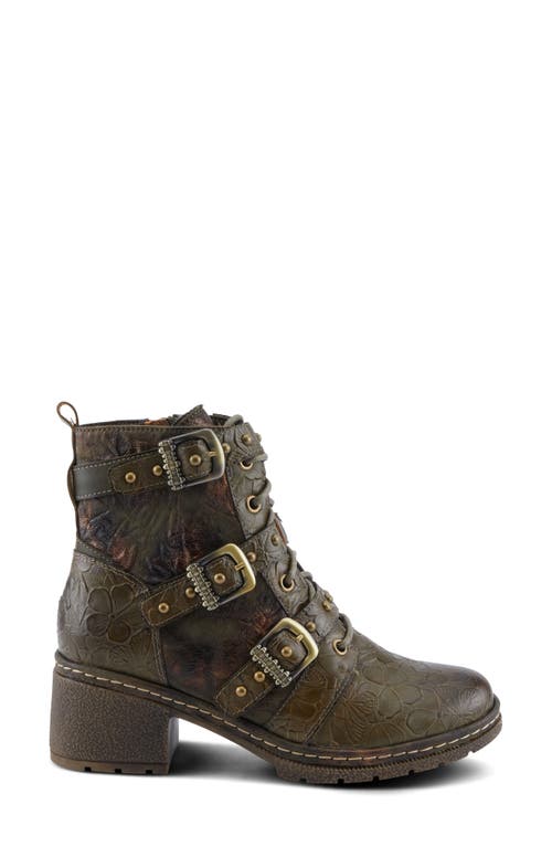 Shop L'artiste By Spring Step Moonlit Bootie In Olive Multi