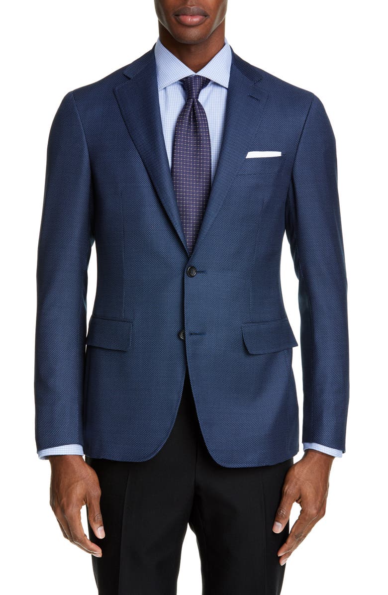 Canali Kei Classic Fit Dot Wool Sport Coat | Nordstrom