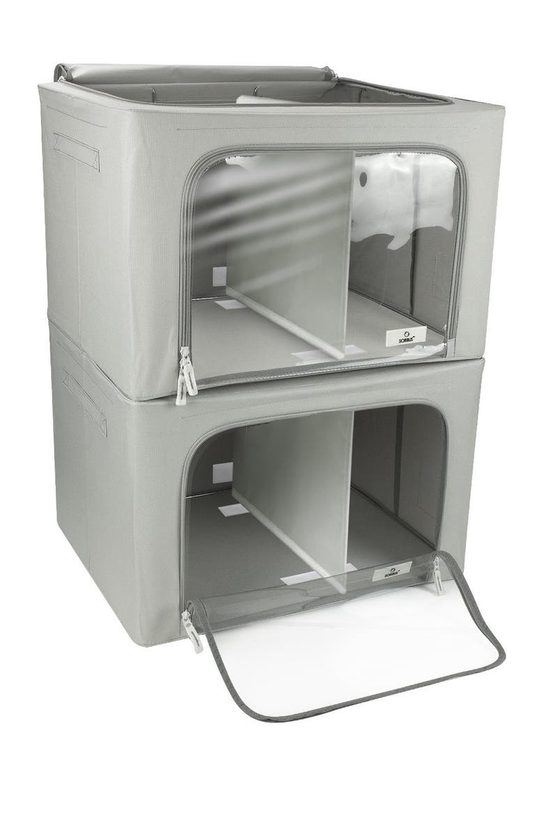 SORBUS Storage Bin Set with Divided Interior Clear Nordstromrack
