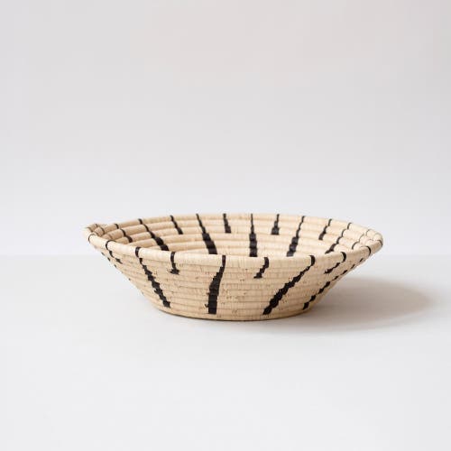 Shop Maadili Collective Thin Ray Basket In Natural/black