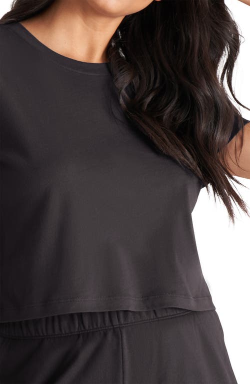 The Standard Stitch The Crop Top In Vintage Black