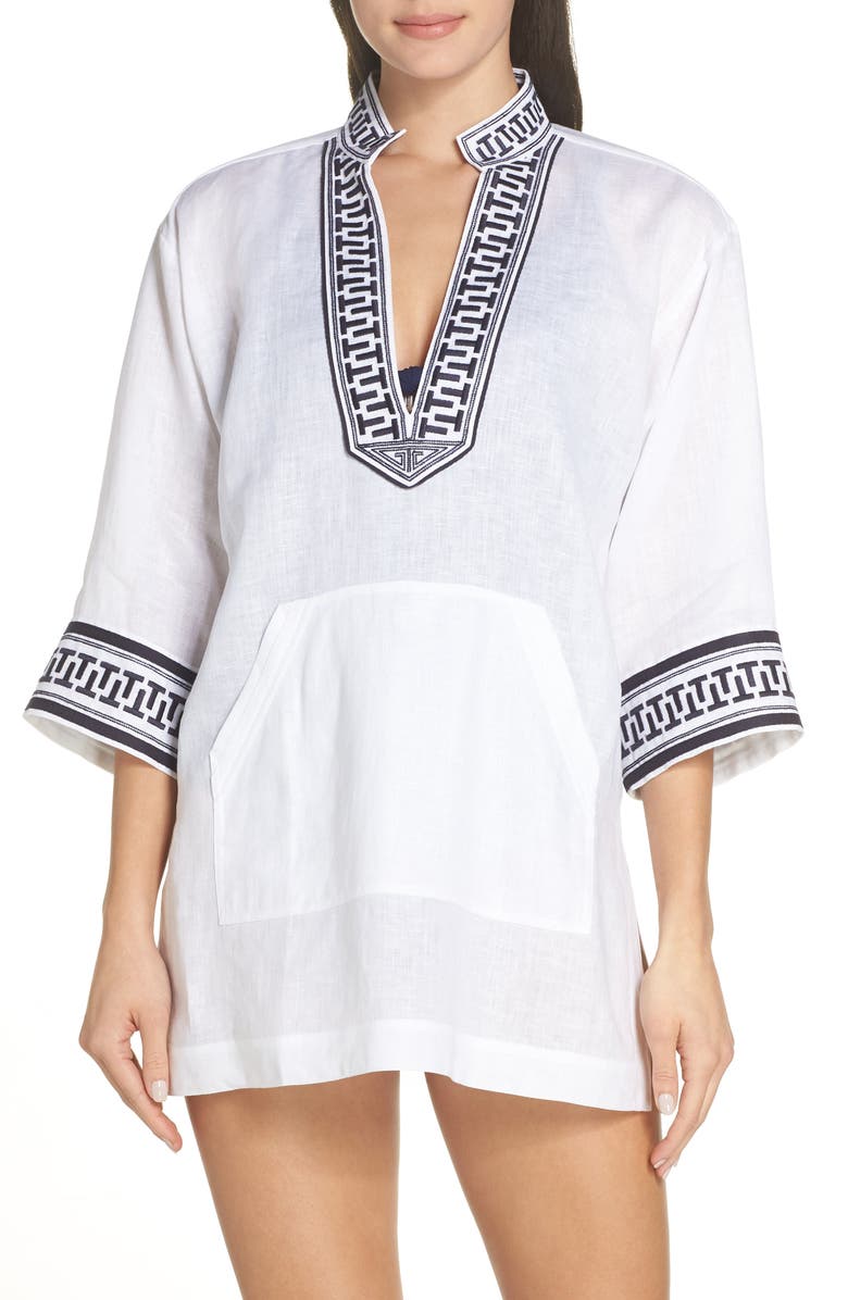 Tory Burch Embroidered Cover-Up Tunic | Nordstrom