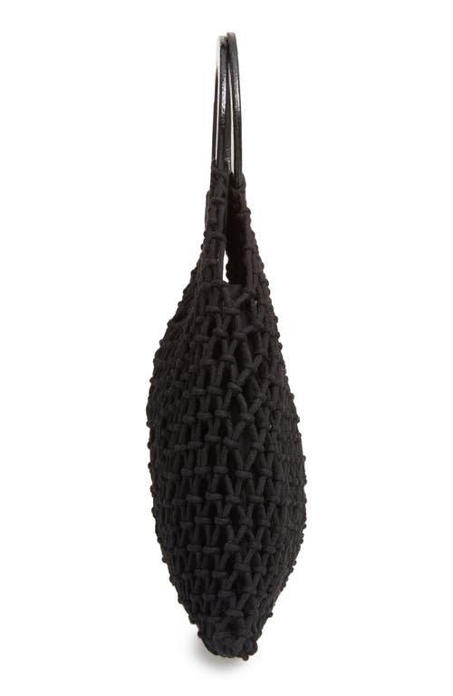 Nordstrom Macramé Market Bag In Black