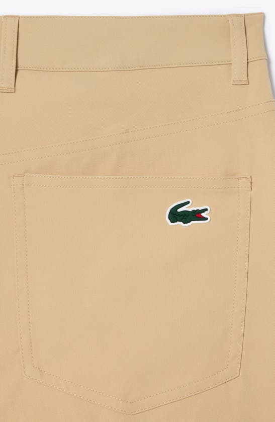 Shop Lacoste Slim Fit Performance Golf Pants In Croissant