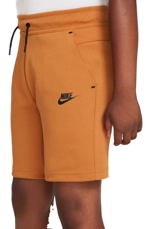 Shop Nike Sportswear Kids' Tech Fleece Sweat Shorts In Monarch/black