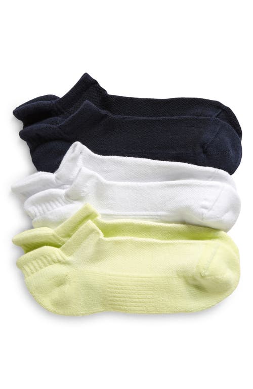 zella Assorted 3-Pack Tab Ankle Socks at Nordstrom,