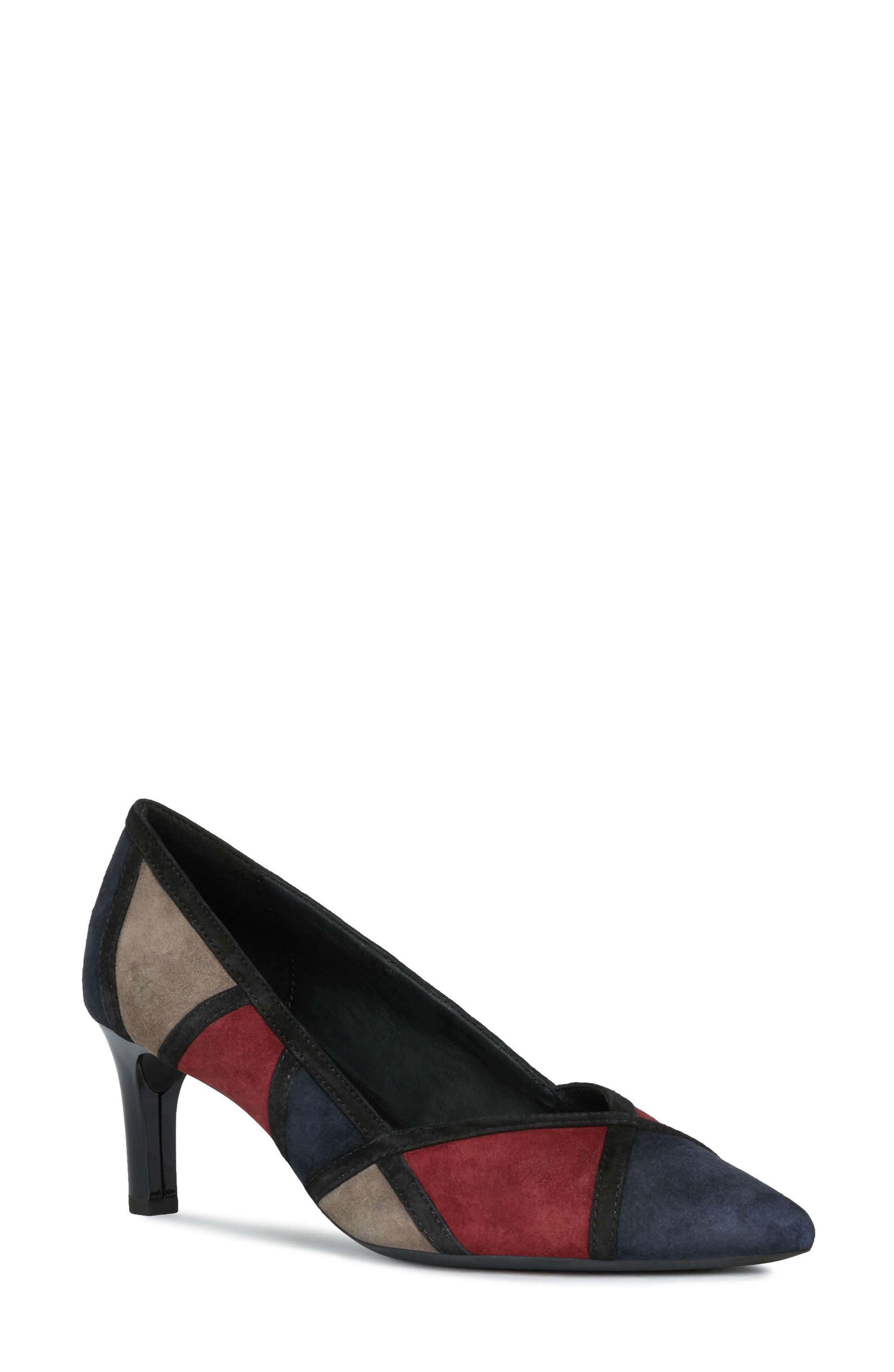 Geox Bibbiana Pointed Toe Pump - Blue