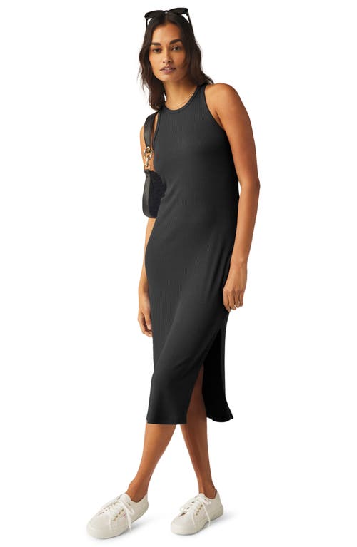 Shop Beyond Yoga Formation Rib Tank Dress In Black