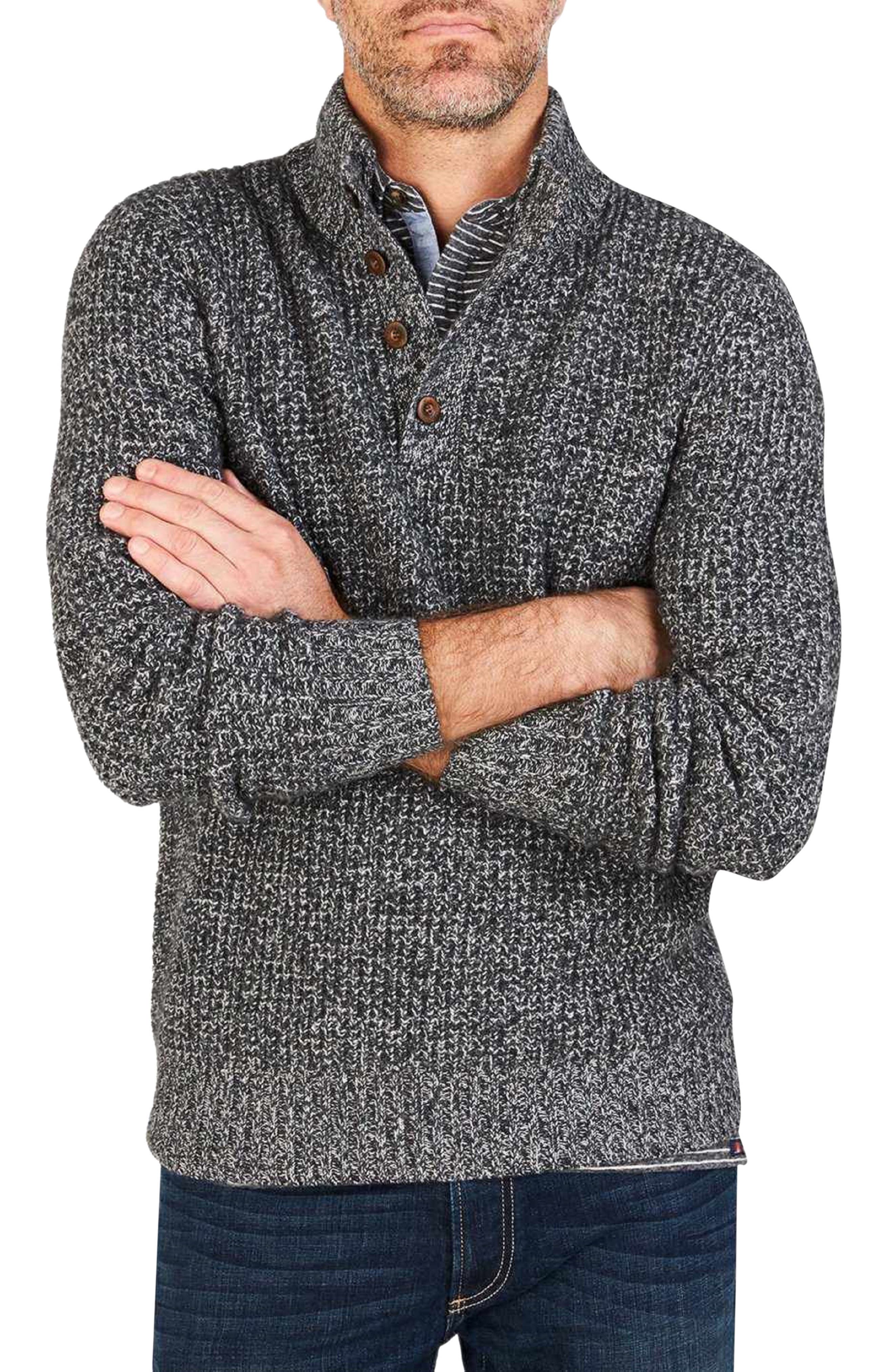 button mock sweater