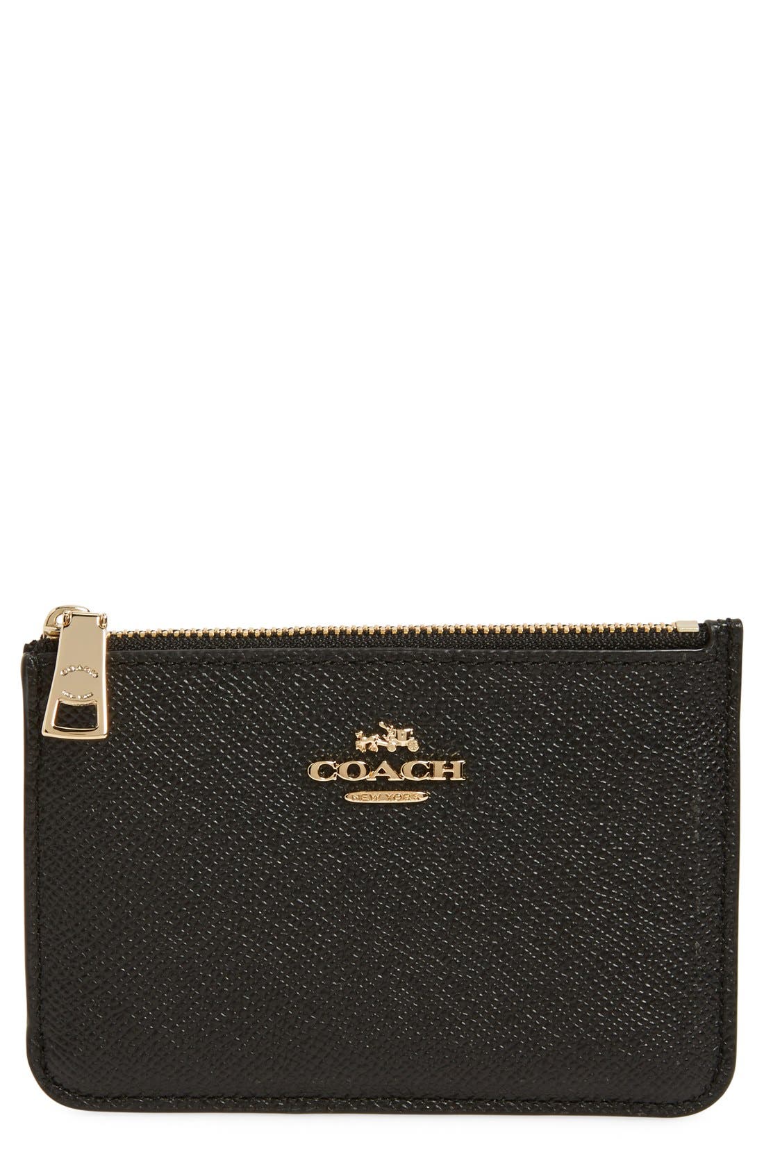 COACH Leather Coin Pouch Nordstrom