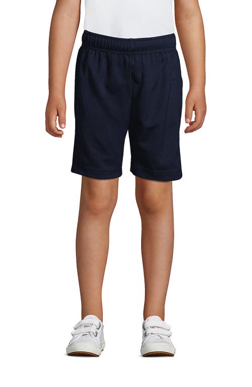 Shop Lands' End School Uniform Boys Mesh Gym Shorts In Classic Navy