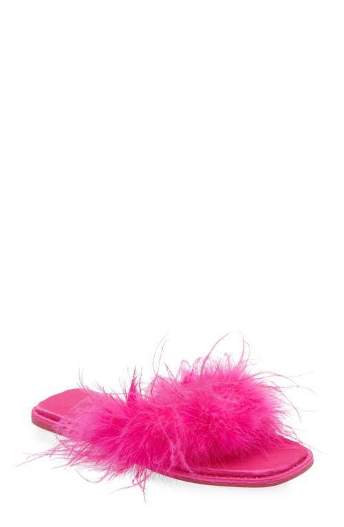 Pammy Feather Sandal in Pink