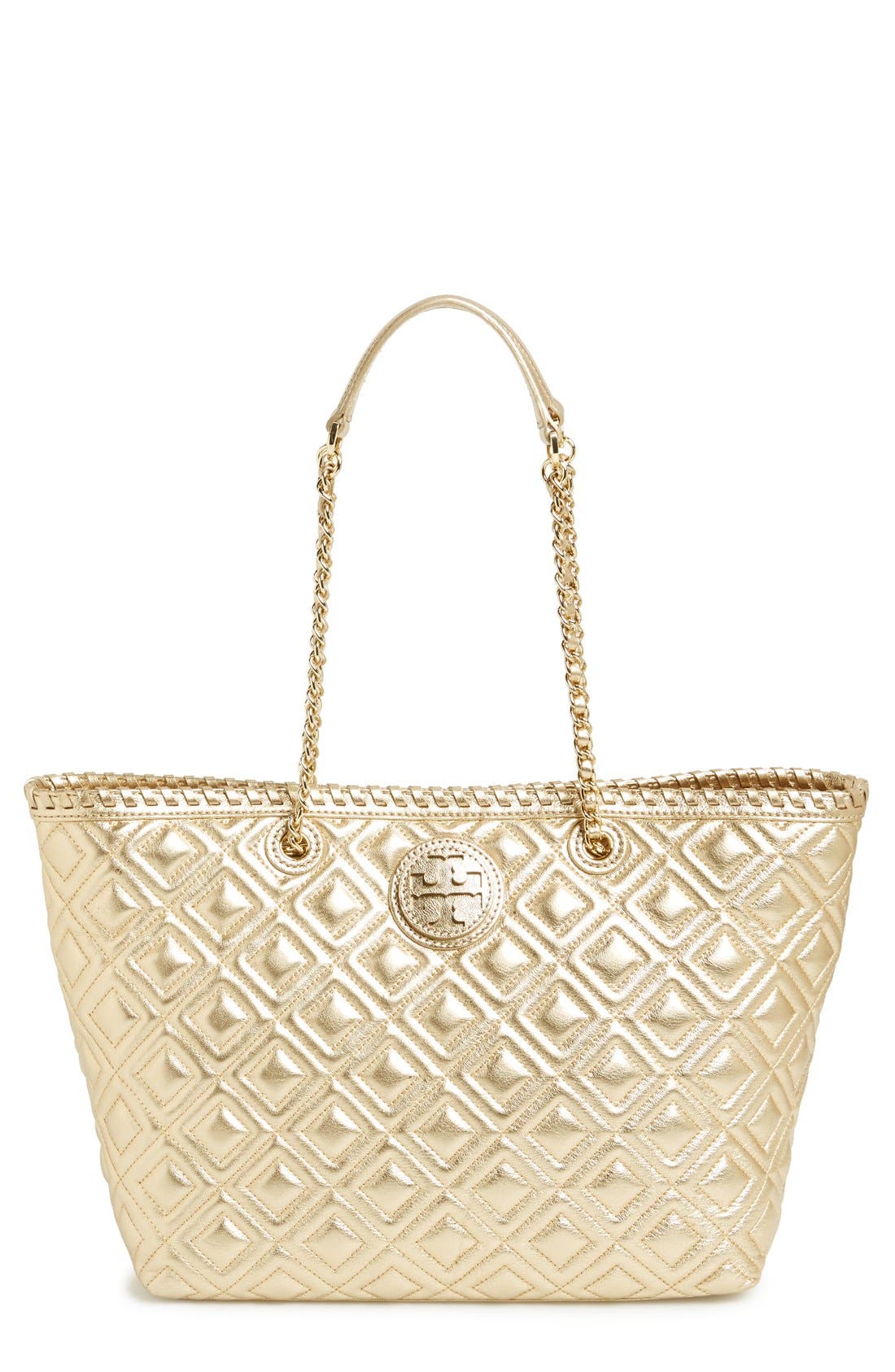 Tory Burch 'Marion Small' Quilted Lambskin Leather Tote Nordstrom
