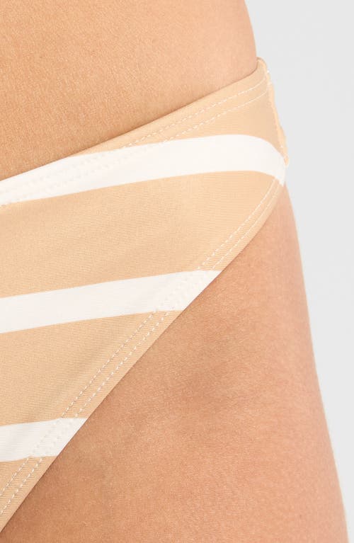 Shop Solid & Striped Daniela Bikini Bottoms In Camel Stripe