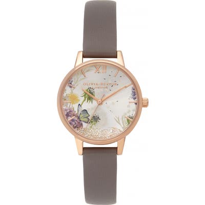 Olivia Burton Wishing Leather Strap Watch, 35Mm