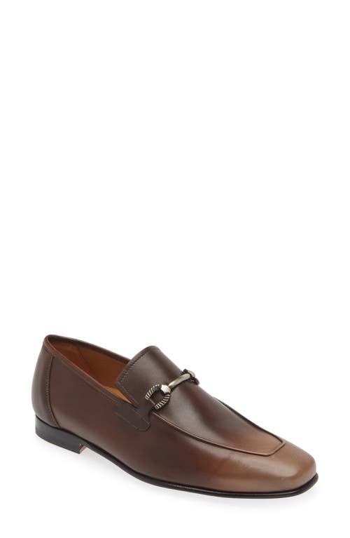 Brunello Horsebit Loafer in Taupe/Brown