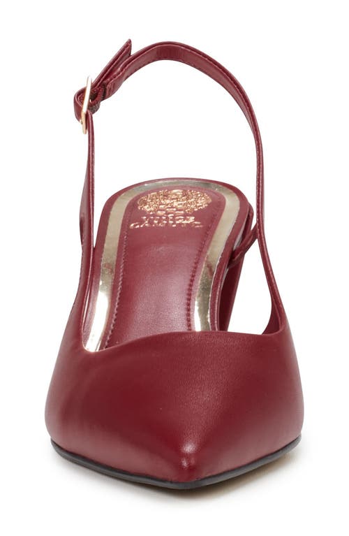 Vince Camuto Sindree Slingback Pointed Toe Pump In Barlo Red