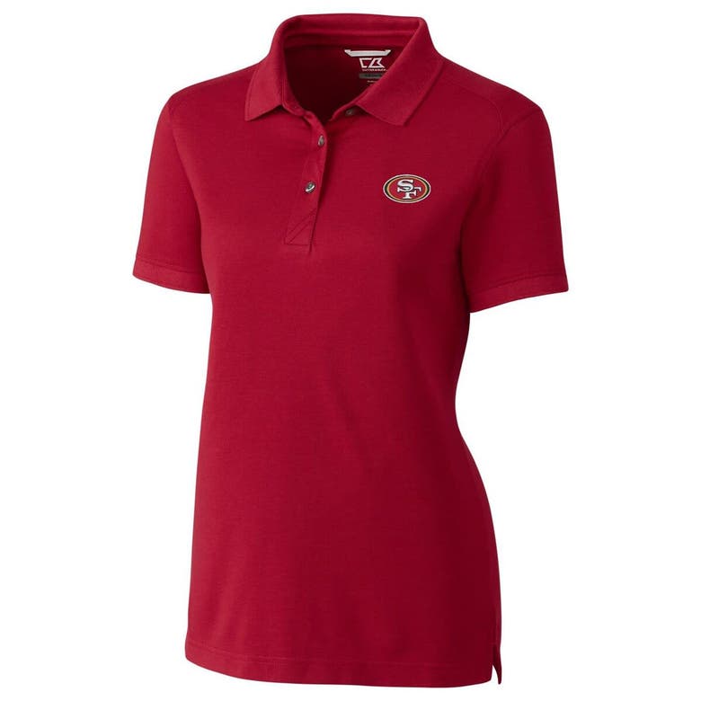 Cutter & Buck Scarlet San Francisco 49ers Advantage Polo In Red