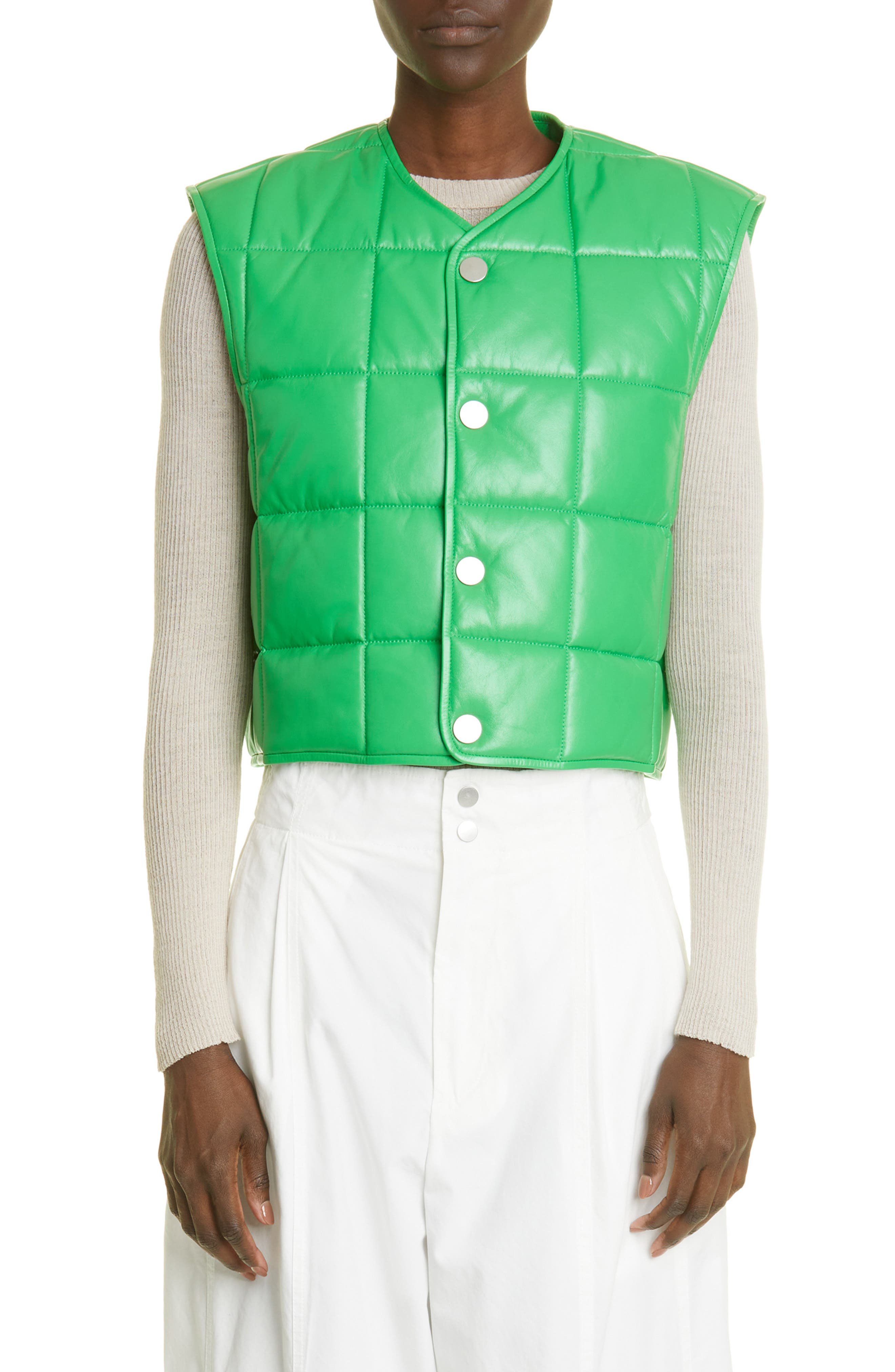 quilted leather vest