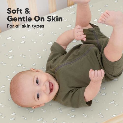 Keababies Soothe Fitted Crib Sheet In Pine Grove