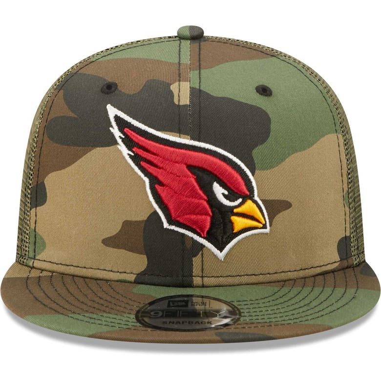 New Era Camo/olive Arizona Cardinals Trucker 9fifty Snapback Hat