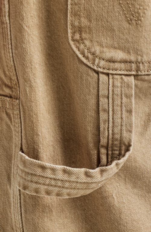 Shop Wrangler Carpenter Denim Shorts (brown Rice0