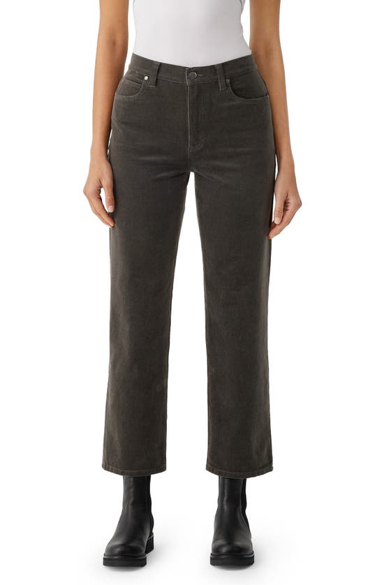 EILEEN FISHER EILEEN FISHER HIGH WAIST ANKLE STRAIGHT LEG CORDUROY PANTS