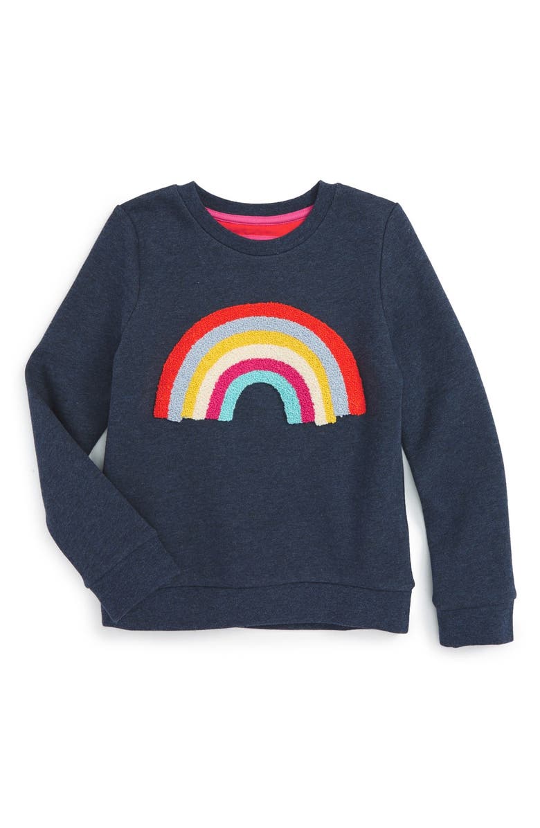 Mini Boden Bouclé Embroidered Sweatshirt (Toddler Girls, Little Girls ...