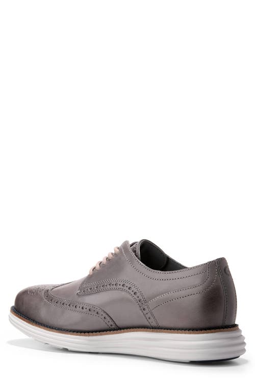 Shop Cole Haan Orignalgrand Remastered Wingtip Derby In Pavement/ivory