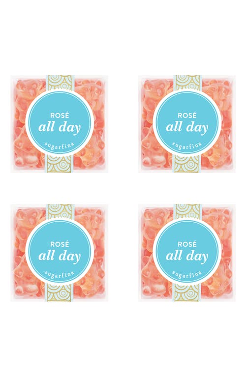sugarfina Rosé All Day Bear Set of 4 Candy Cubes in Blue at Nordstrom