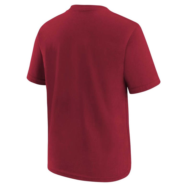 Shop Nike Youth  Red Miami Heat Swoosh T-shirt