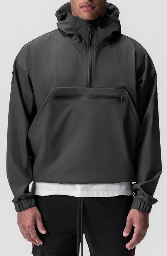 Shop Asrv Weather Ready Water Resistant Quarter Zip Jacket In Space Grey Patch