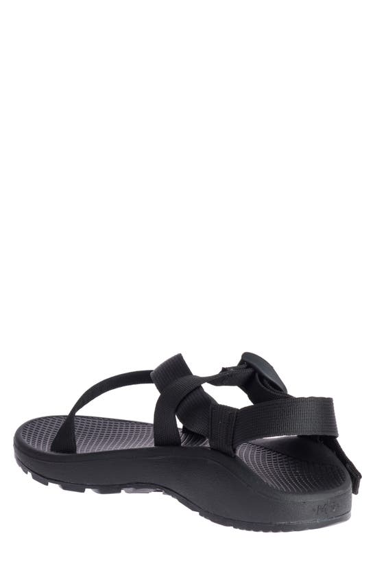 Shop Chaco Z/cloud Sport Sandal In Solid Black Black