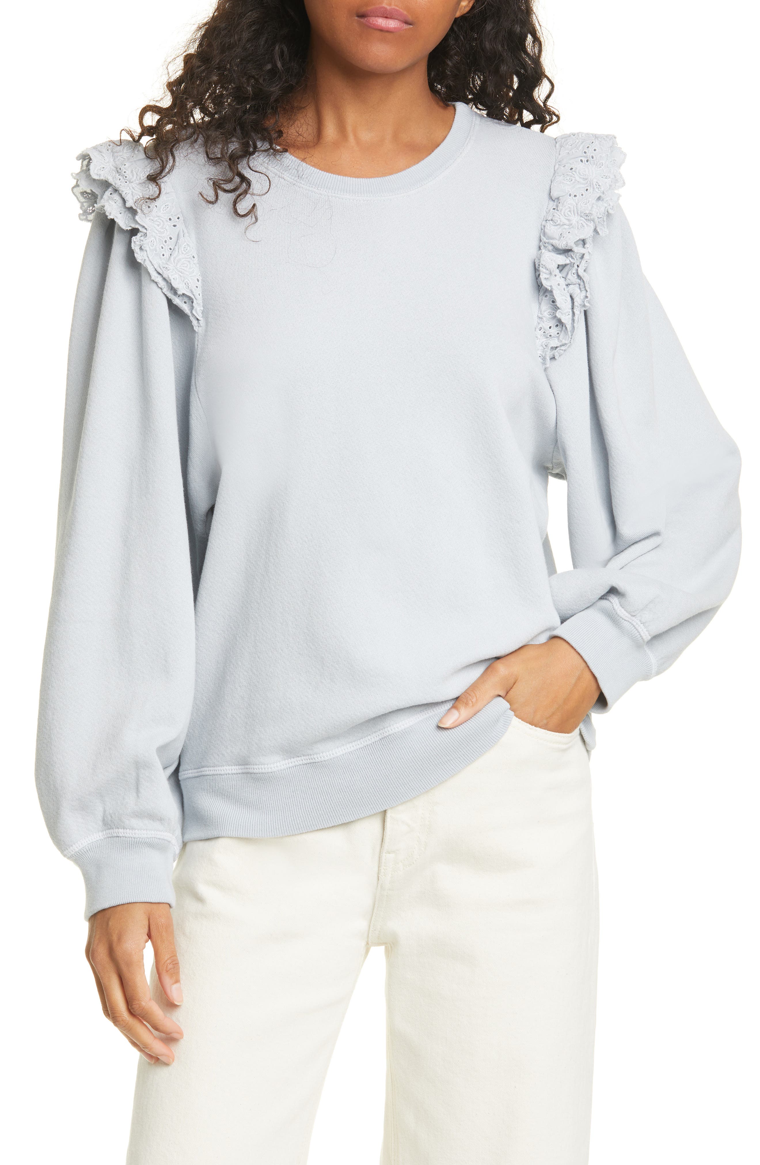the great pleat sleeve sweatshirt