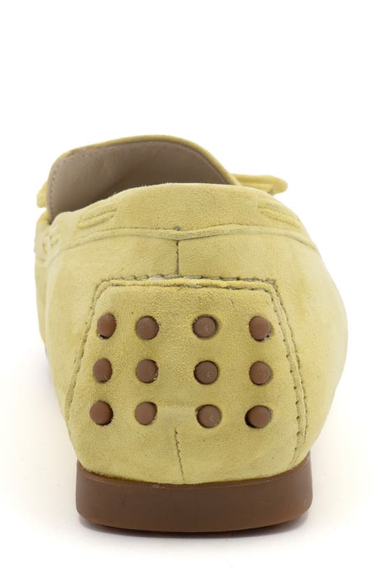 Amalfi By Rangoni Dubblino Driving Loafer In Lime Light Cashmere